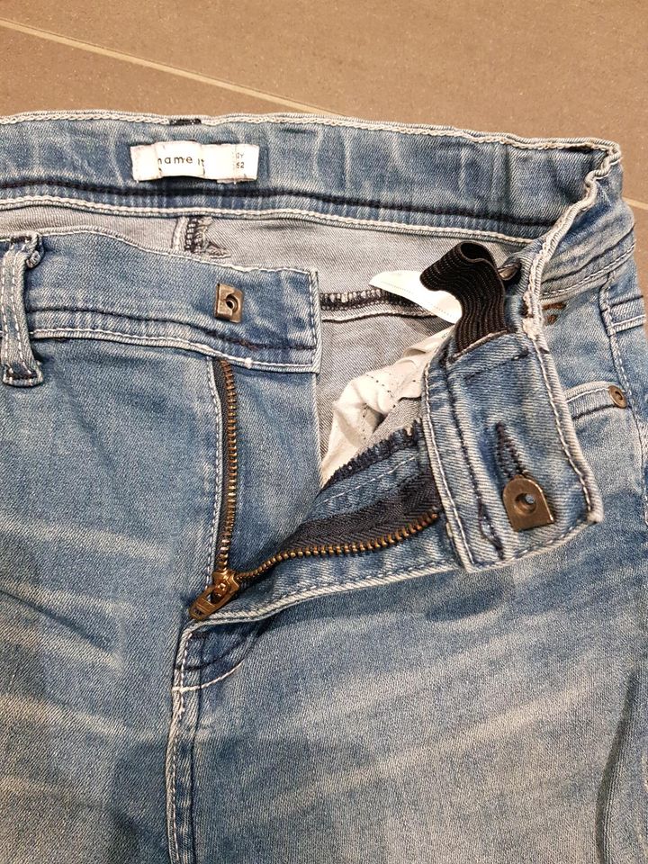 Kurze Jeans, Gr.152, blau, name it in Tettnang