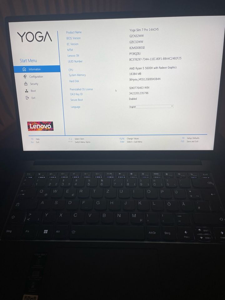 Lenovo Yoga Slim 7 Pro Ultra Book - wie neu - in Bad Reichenhall