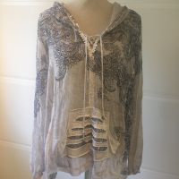 Tredy Sommer Tunika Shirt mit Kapuze und Glitzer 46 Nordrhein-Westfalen - Burbach Vorschau