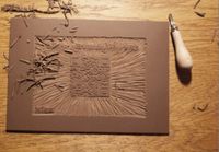 Linoleum Platten für Linoldruck Kunst Farbdruck Sachsen - Leupahn Vorschau
