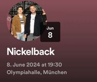 Nickelback Sitzplatz Konzert Ticket für München München - Milbertshofen - Am Hart Vorschau