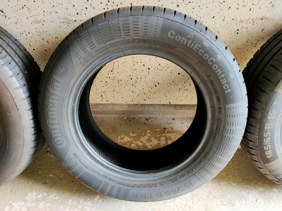 4 Reifen 185/65 R 15 T, ContiEcoContact 5 in Braunschweig