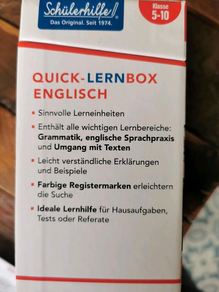 Quick Lernbox Englisch Schülerhilfe Klasse 5-10 in Lippstadt
