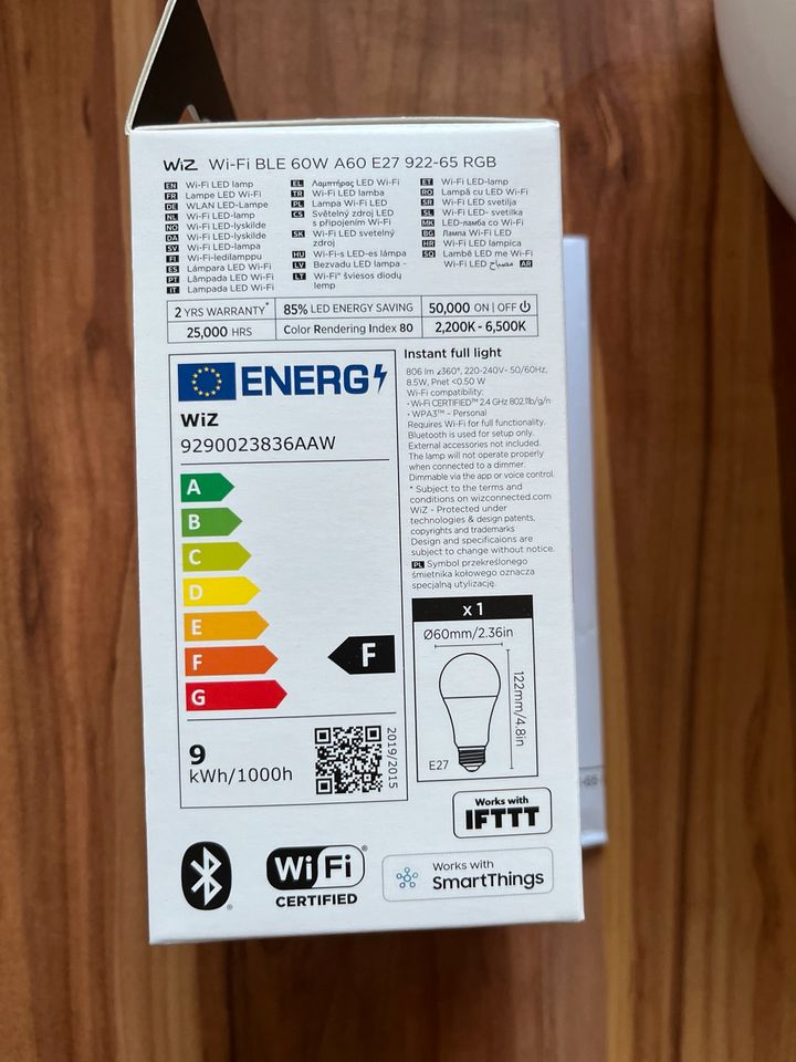 2 Stück Smart LED Wifi BLe 60 Watt Neu WIZ smart in Borgentreich