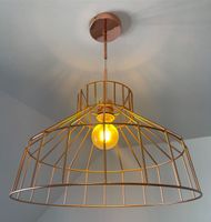 Dekorative kupferfarbene Deckenlampe Hessen - Hainburg Vorschau