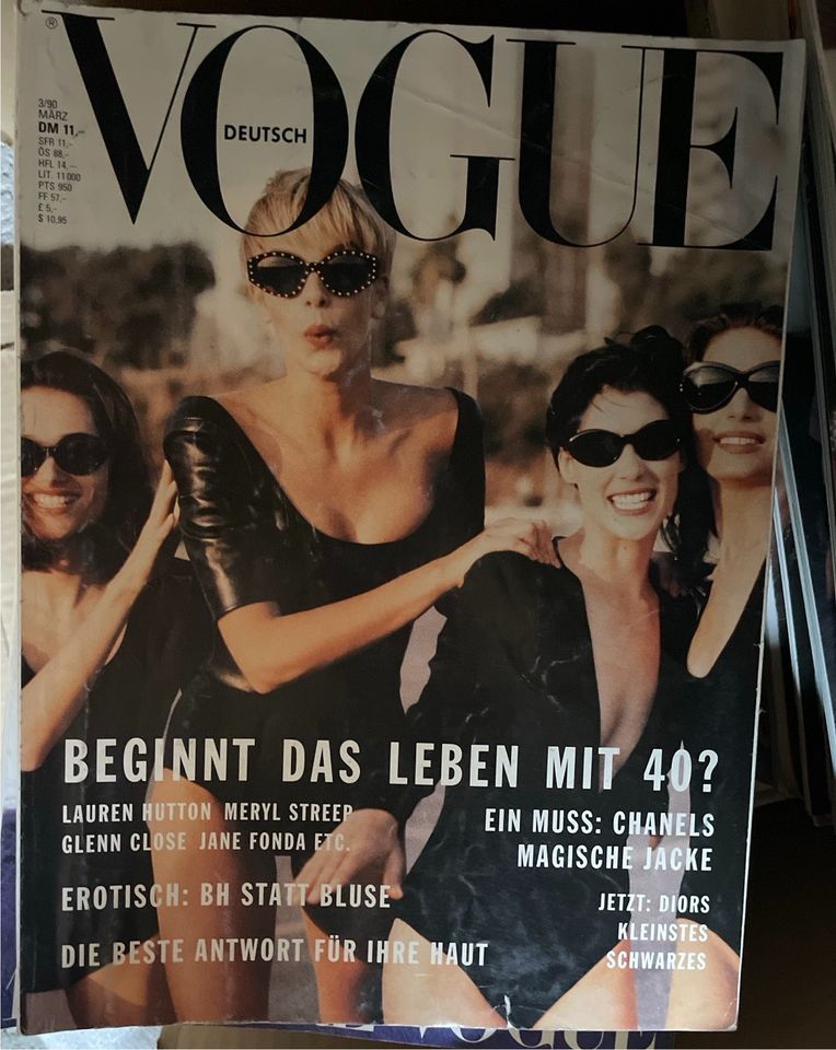 Vogue Zeitschrift Magazin Mode 80er 90er Jahre Sammlerstücke rar in Untermeitingen