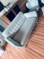 Couch + 2 Sessel Farbe grau freu mich auf eure Nachrichten Bayern - Karlsfeld Vorschau