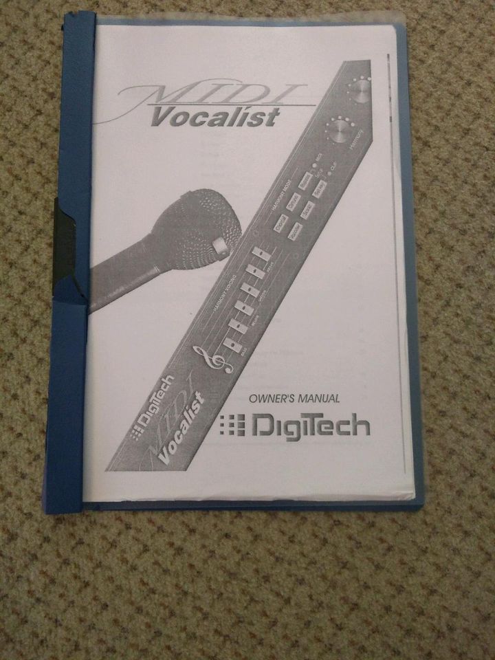 Digitech MIDI Vocalist MV-5 Vocal Harmony Processor RARE in Schmelz