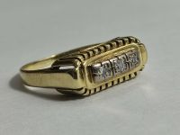 Antiker Trilogie Diamant Ring 585 Gold 14 k Art Déco Niedersachsen - Reinstorf Vorschau