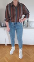 Vintage oversize Bluse Hemd Streifen 40 braun Walbusch Niedersachsen - Loxstedt Vorschau