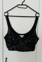 H&M Top Bustier BH Pailletten Glitzer schwarz L 40 neu Berlin - Köpenick Vorschau