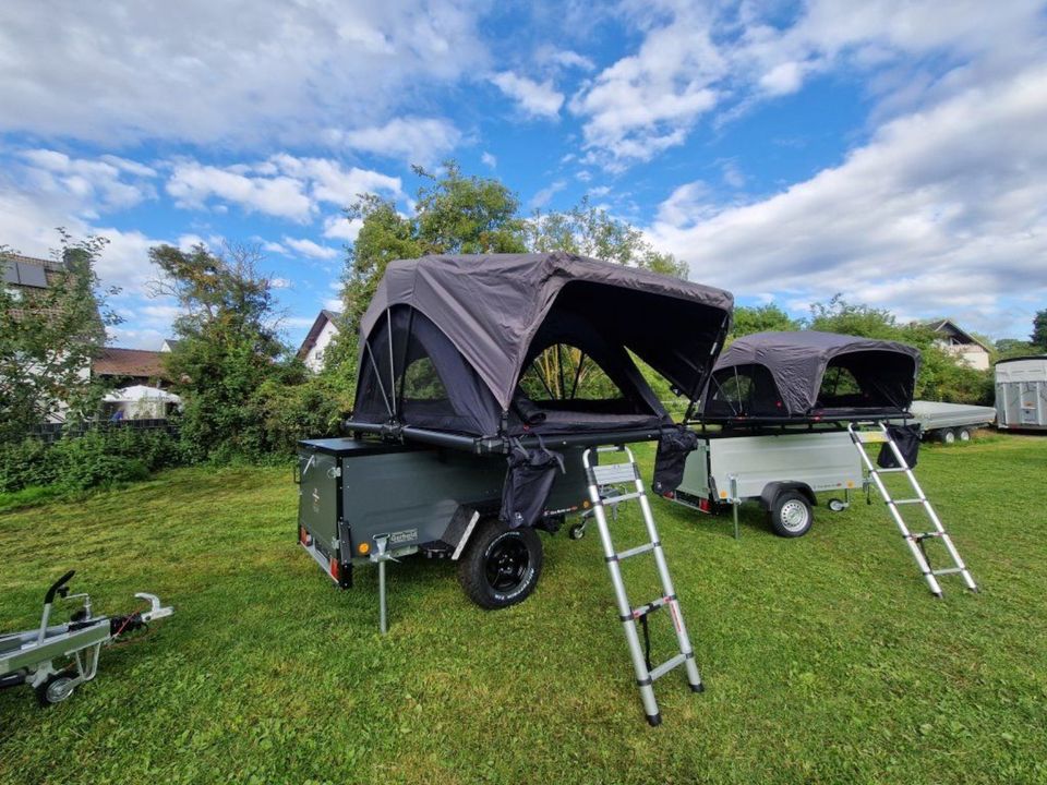 Dachzelt mit Kofferanhänger Mieten Leihen Urlaub in Wolfhagen 