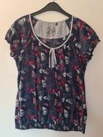 TOM TAILOR Bluse kurzarm - Gr. S 36 Dunkelblau Bunt - Top! Schleswig-Holstein - Kiel Vorschau