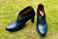 Damen Echtleder Pumps, Stiefeletten dunkelblau, marine, Gr.36 Dresden - Gompitz Vorschau