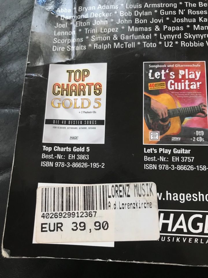 Musik-/ Gitarrenbuch in Nürnberg (Mittelfr)