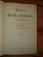 Meyers Hand - Lexikon des allgemeinen Wissens - 1888 Niedersachsen - Friedland Vorschau