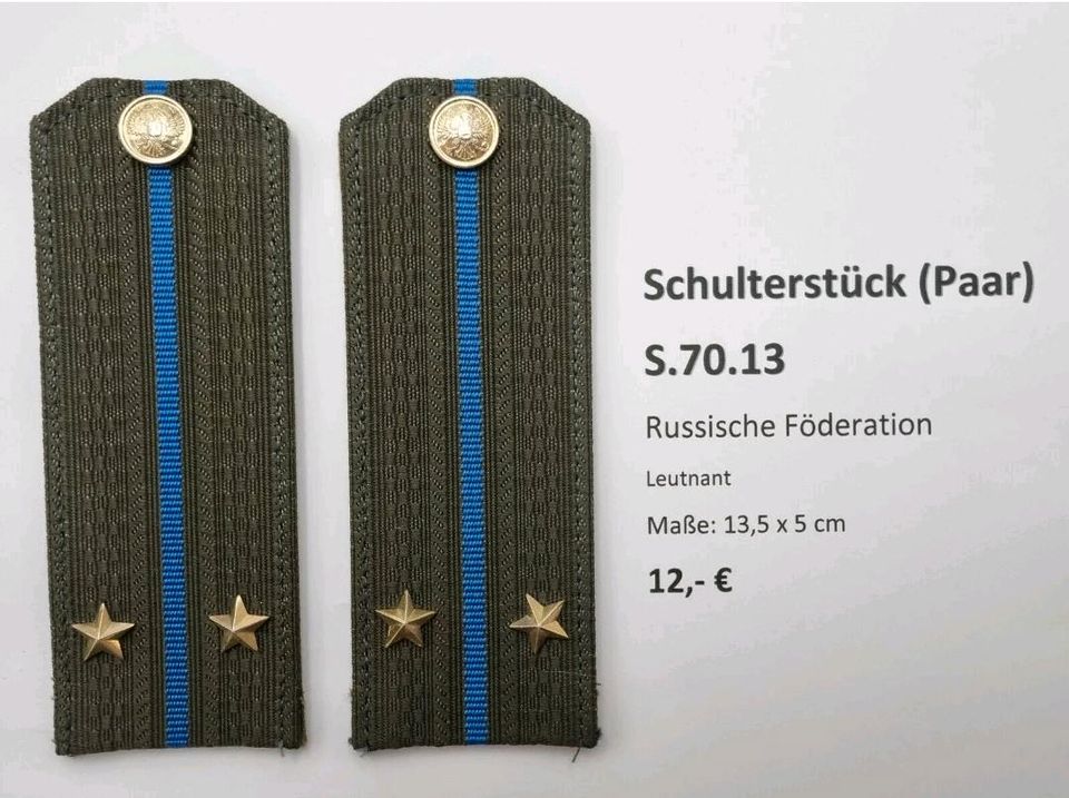 Leutnant Schulterstück russische Föderation in Fellbach