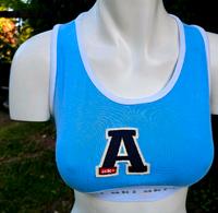 Aki sport bralette bustier top gr S blau baumwolle Bayern - Neuendettelsau Vorschau