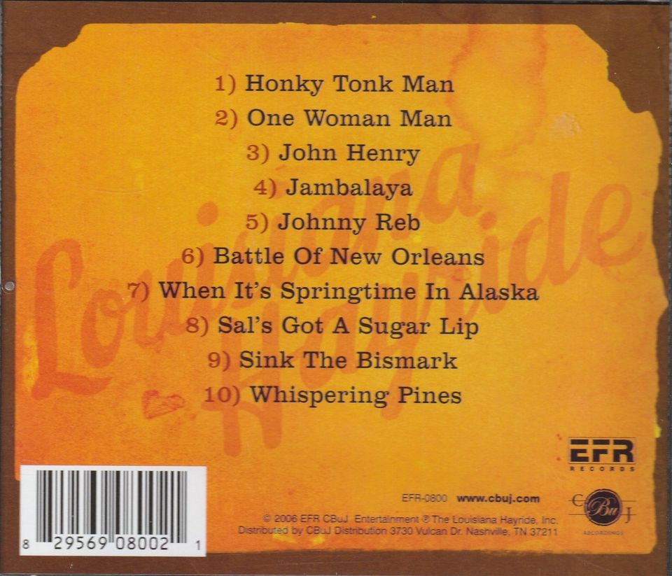 Rare - Johnny Horton - CD Live At The Louisiana Hayride  (NEU) in Goslar