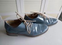 hellblaue Lack-Schnürschuhe - Gr. 40 Niedersachsen - Bückeburg Vorschau