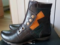 Leder Schuhe Stiefelette  MARC SHOES Gr 37 gelb grün NEU Sachsen - Adorf-Vogtland Vorschau