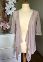 hochw. H&M Design Alpaka Strickjacke Cardigan mit Lurex nude rosé Düsseldorf - Benrath Vorschau