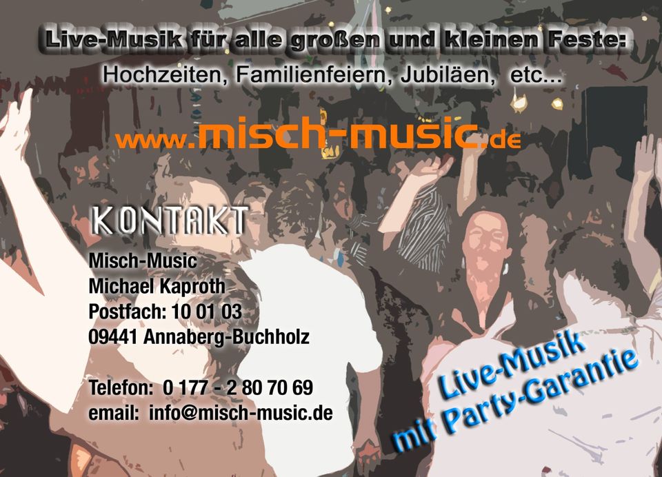 profession. Partymusiker für Ihre VA ***misch-music*** Zwickau in Zwickau