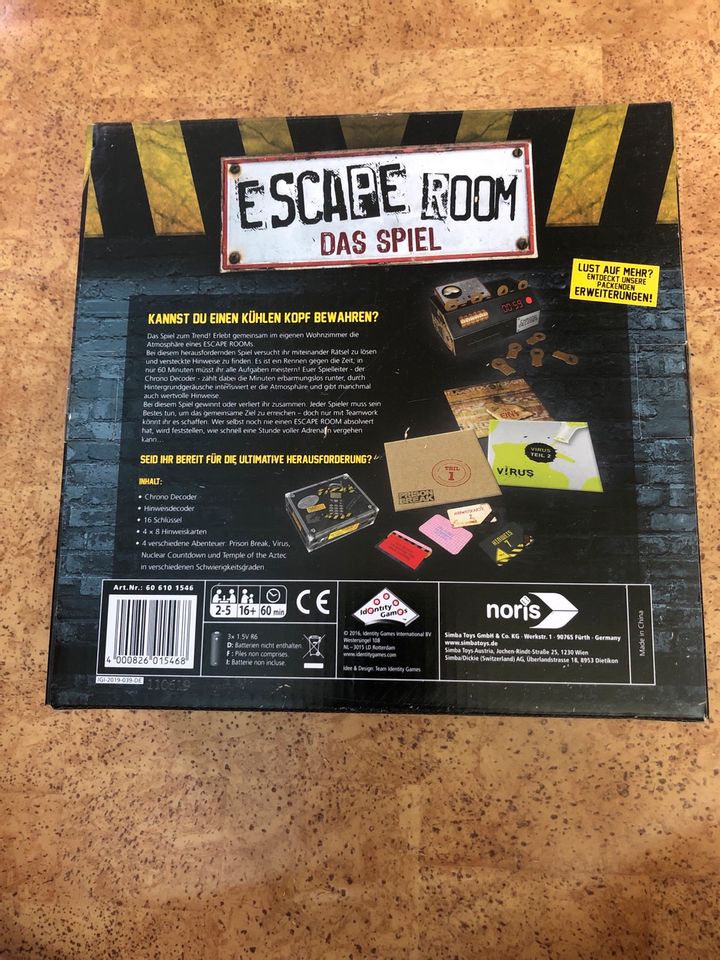 Escape Room Gesellschaftsspiel Spiel in Oldenburg