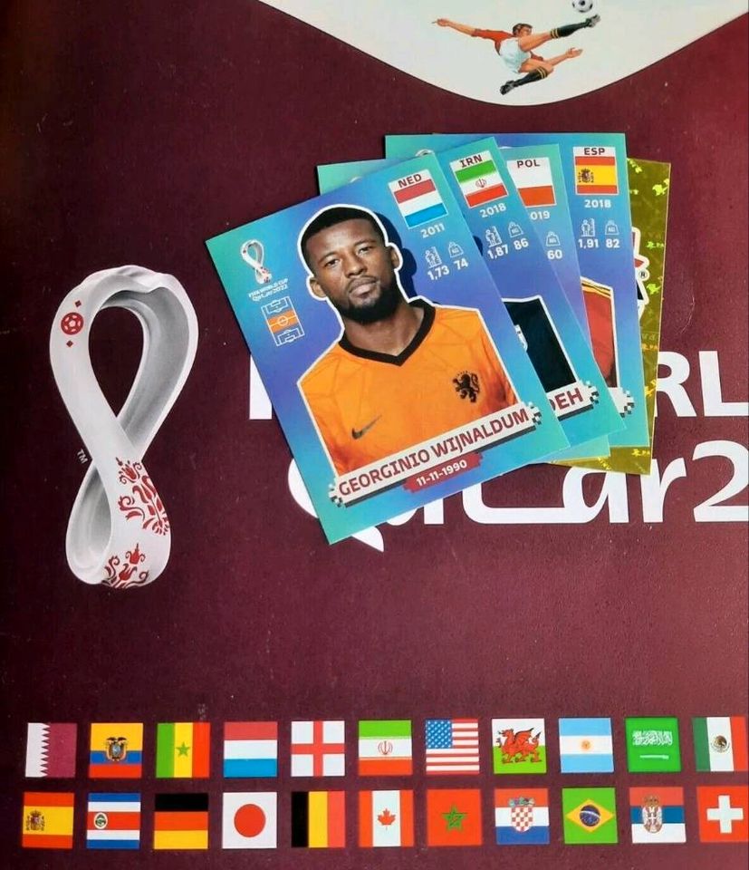 Panini WM 2022 FIFA WM Qatar - 15 Sticker aussuchen in Heilbronn