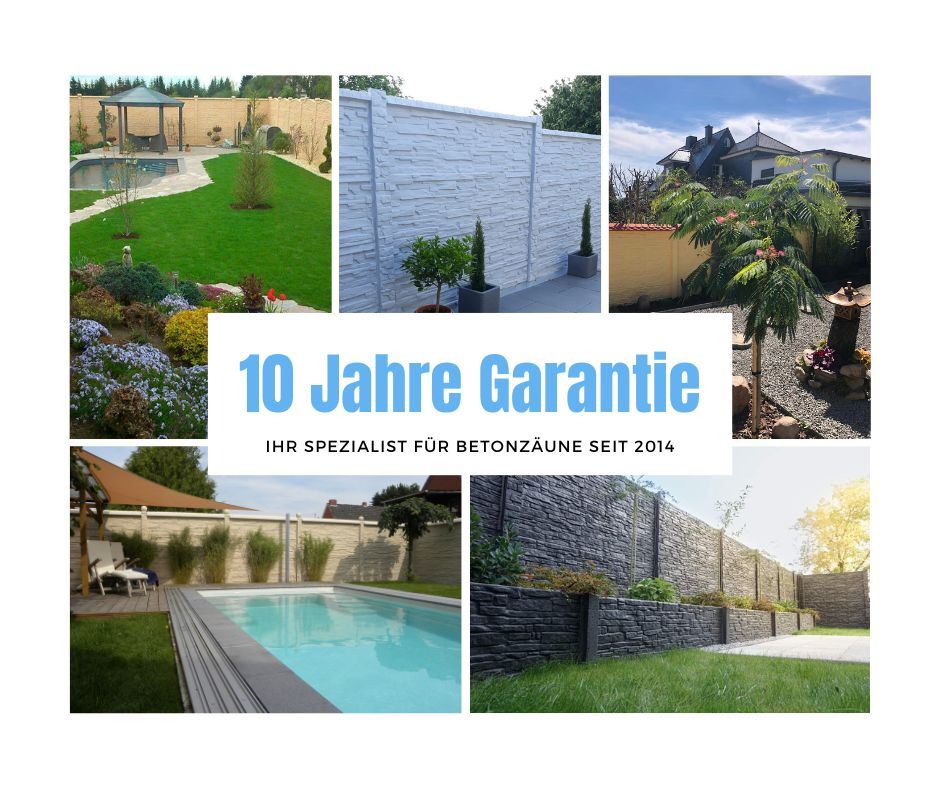 10 JAHRE GARANTIE Betonzaun - Fabrik + Montage + Farbe oder DIY in Magdeburg