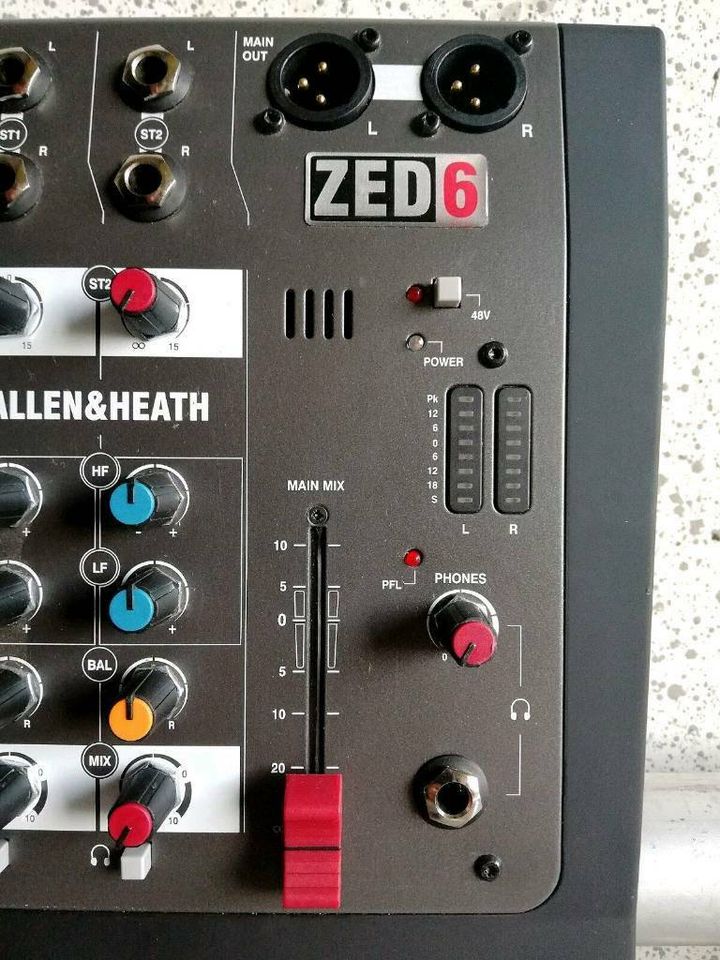 Allen & Heath Zed 6 Mischpult Mixer zu vermieten in Borgentreich