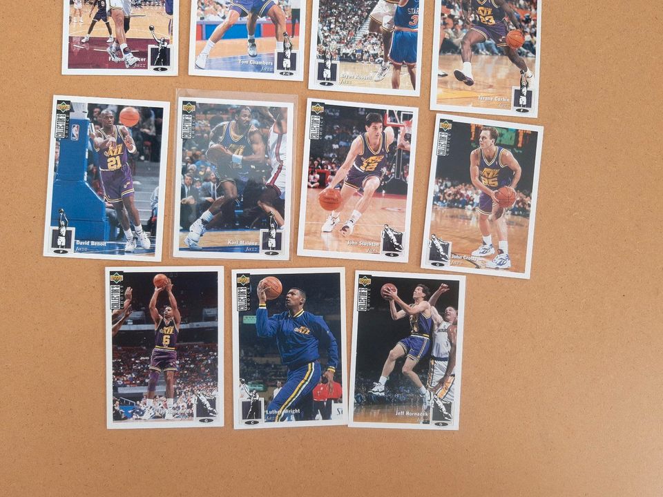 11 NBA Trading Cards Utah Jazz upper-deck 94-95 in Freiburg im Breisgau