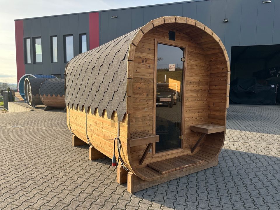 Thermoholz Quadro Sauna 3m | Garten Außensauna in Eichenzell