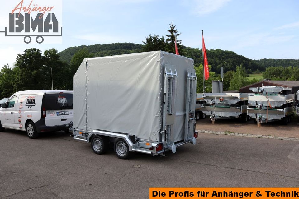 Hapert Indigo Maschinentransport Anhänger 3to 305x159 Ram. Plane in Mühlhausen im Täle