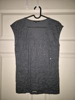 More & More Pailletten-Shirt dunkelgrau Gr. 36 Bayern - Hohenlinden Vorschau