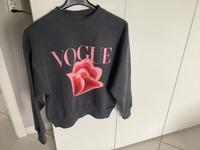 Vogue Sweatshirt grau mit rosa Blume Hessen - Groß-Gerau Vorschau