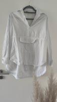 ZARA Bluse Longbluse Weiß blaue Streifen Oversize Gr. S Baden-Württemberg - Konstanz Vorschau
