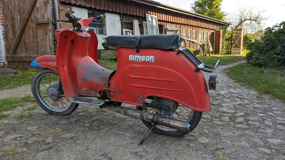 Simson Schwalbe KR51/1 1970 Moped Mofa Roller in Perleberg