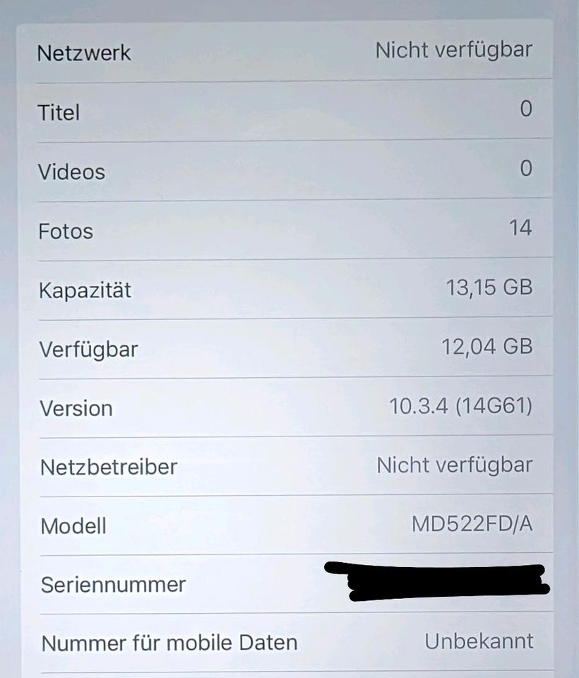 Apple iPad 4 A1460 Wi-Fi und Cellular mit 16GB + Netzteil + Hülle in Grasbrunn