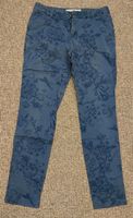 Blaue Stoffhose mit floralem Muster H&M Gr 38 Bayern - Pleinfeld Vorschau