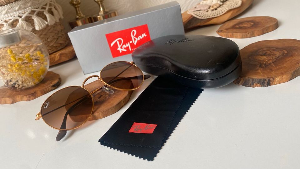 Ray Ban Sonnenbrille Gold Blogger in Alfeld (Leine)