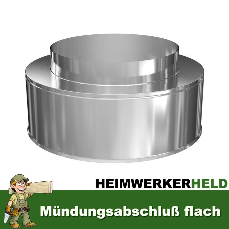 Edelstahl Schornstein Bausatz doppelwandig 0,5 mm 5,5 m DW 180 in Herne