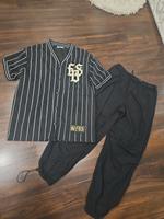 HipHop Set Baseball Shirt BaggyHose Fallschirmhose Gr. XS und L Hessen - Butzbach Vorschau