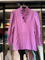 Vintage Bluse mit Fransen und Stickereien lila/Silber S/M Hessen - Heuchelheim Vorschau