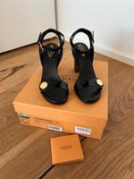Leder Sandalen von Tod's, Gr 37, schwarz Baden-Württemberg - Ulm Vorschau