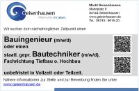 Bauingenieur (m/w/d) Bayern - Geisenhausen Vorschau
