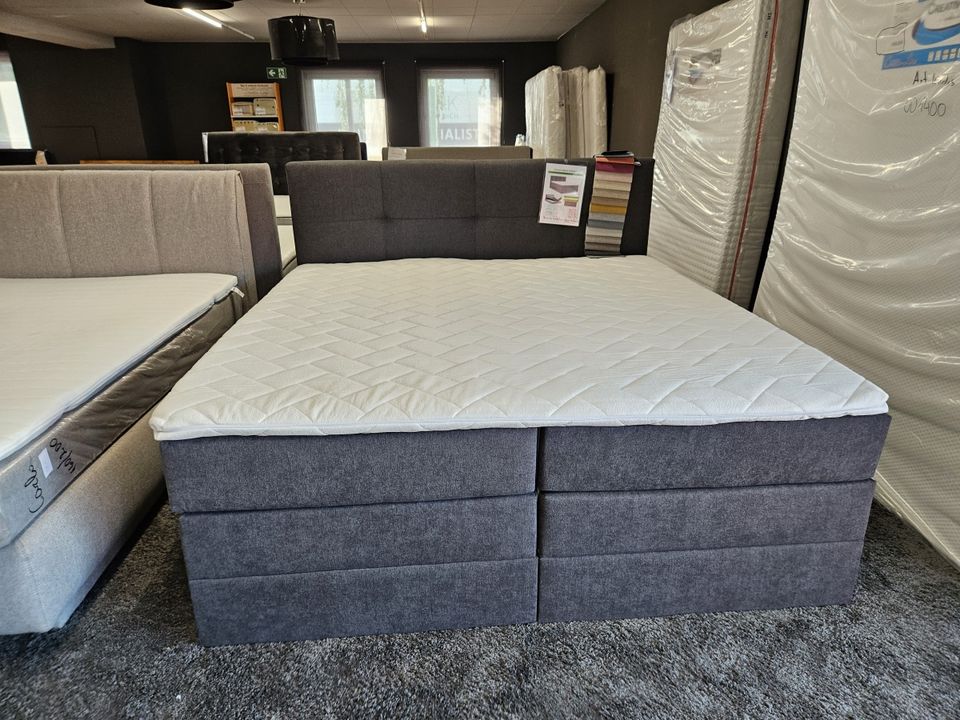 NEU Boxspringbett 140cm TTFK H2 H3 Topper Farbauswahl Bettkästen in Bocholt