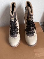 Mustang Winter Stiefelletten Stiefel Boots gefüttert wie ugg nude Hessen - Wiesbaden Vorschau