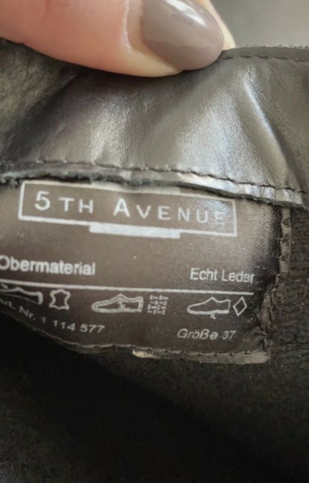 Echte Leder stiefel / schwarz  Gr. 37 Schuhe Stiefeletten damen in Berlin