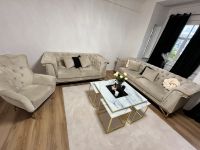 Sofa Set mit Tisch in Beige 3+2+1 Baden-Württemberg - Ulm Vorschau